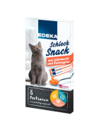 EDEKA Schleck-Snack Leberwurst mit Katzengras 8x15g
