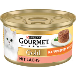 Gourmet Gold Ragout Raffinesse Lachs Katzennassnahrung 85g