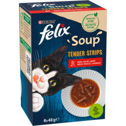 Felix Soup Tender Strips Land 6x48g