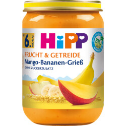 Bio Hipp Mango-Bananen-Grieß ohne Zuckerzusatz ab...