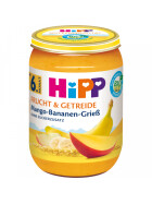 Bio Hipp Mango-Bananen-Grieß ohne Zuckerzusatz ab 6.Monat 190g