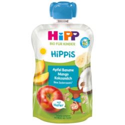 Bio Hipp Hippis Apfel Banane Mango Kokosmilch ab 1+ 100g