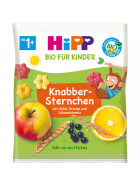 Bio Hipp Für Kinder Knabber Sternchen mit Apfel, Orange und Johannisbeere ab 1+ 30g