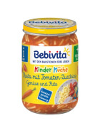 Bebivita Kinder-Küche Pasta mit Tomaten-Zucchini-Gemüse und Pute ab 1 Jahr 250g