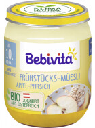 Bio Bebivita Frühstücks-Müesli Apfel-Pfirsich ab 10.Monat 160g