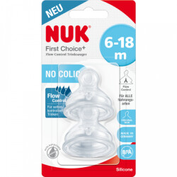 Nuk First Choice Plus Sauger Flow Control 2ST