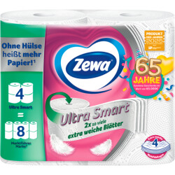 Zewa Ultra Smart Toilettenpapier weiß 4-lagig 4x280BL