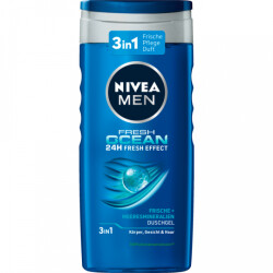 Nivea Men 3in1 Duschgel Fresh Ocean 24H Fresh Effect 250ml