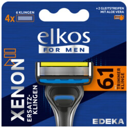EDEKA elkos for men Xenon 6-Klingen Rasiersystem Herren...