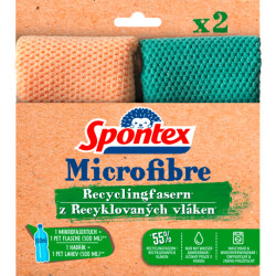 Spontex Mikrofasertuch Recyclingfasern 2ST
