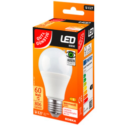 Gut &amp; G&uuml;nstig LED-Birne E27 806lm 2700K E 7W