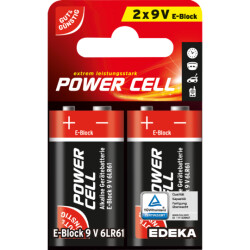 GUT&GÜNSTIG Power Cell Alkaline E-Block 6LR61 9V...