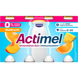 Actimel Multifrucht 0% ohne Zuckerzusatz 8x100g