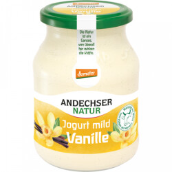 Demeter Andechser Natur Joghurt mild Vanille 3,8% 500g MW