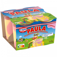 Dr.Oetker Paula Vanille mit Erdbeer-Flecken 4x125g