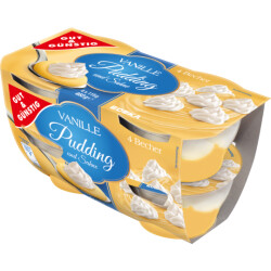 Gut & Günstig Bourbon Vanillepudding mit Sahne...