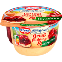 Dr.Oetker Grießpudding mit Kirsch Grütze 180g