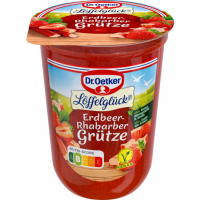 Dr.Oetker Erdbeer-Rhabarber Grütze 500g