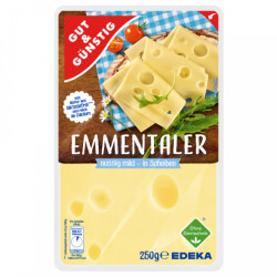 Gut & Günstig Emmentaler Scheiben 45% 250g