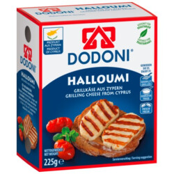 Dodoni Halloumi Natur 43% Fettstuffe 225g