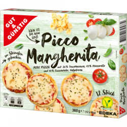 Gut & Günstig Mini Pizza Margherita 12x30g