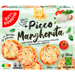 Gut & Günstig Mini Pizza Margherita 12x30g