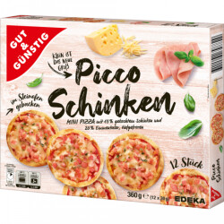 Gut & Günstig Mini Pizza Schinken 12x30g