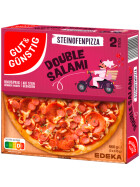Gut & Günstig Steinofenpizza Double Salami 2x330g