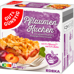 Gut & Günstig Pflaumenkuchen mit Butterstreuseln...