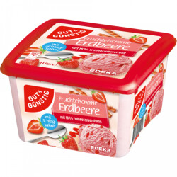 Gut & Günstig Premium Eiscreme Erdbeere 1l