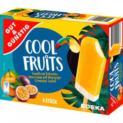 Gut &amp; G&uuml;nstig Cool Fruits Orange-Maracuja 6x60ml