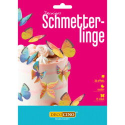 Dekoback Essbare Schmetterlinge 12ST 4g