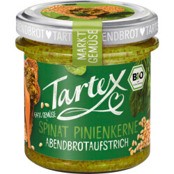 Bio Tartex Markt-Gemüse Spinat Pinienkerne 135g