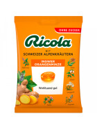 Ricola Ingwer-Orange-Minze ohne Zucker 75g
