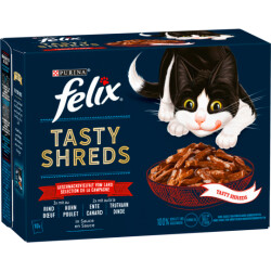 Felix Tasty Shreds Gegrilltes in Sauce Geschmachsvielfalt...