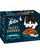 Felix Tasty Shreds Geschmacksvielfalt aus dem Wasser 10x80g