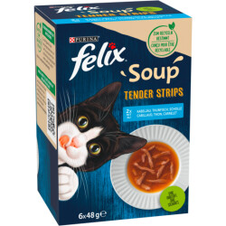 Felix Soup Tender Strips Wasser 6x48g