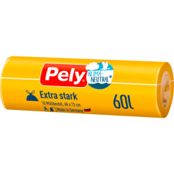 Pely Clean Klima Neutral Zugband-Beutel Xtra stark 60l 10ST