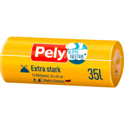 Pely Klima-Neutral Müllbeutel Zugband Xtra stark 35l...